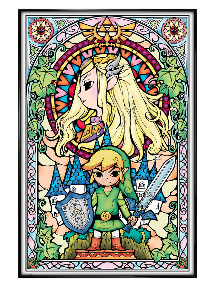 The Legend Of Zelda Stained Glass Poster