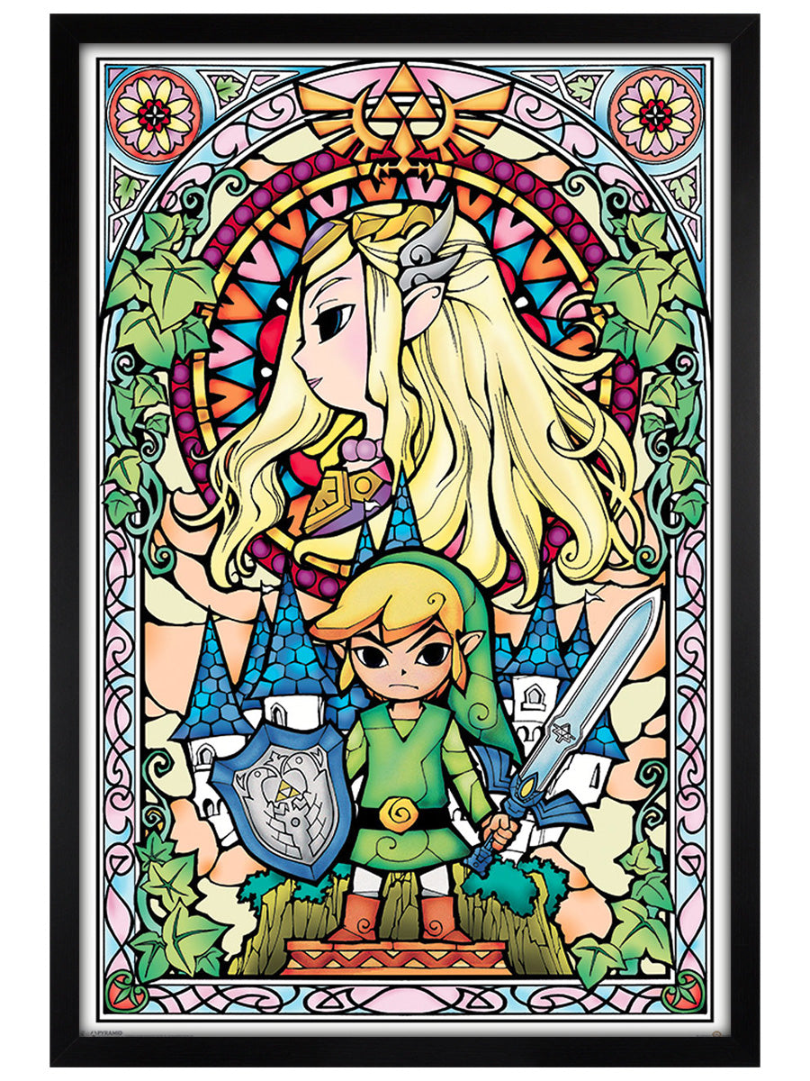 The Legend Of Zelda Stained Glass Poster