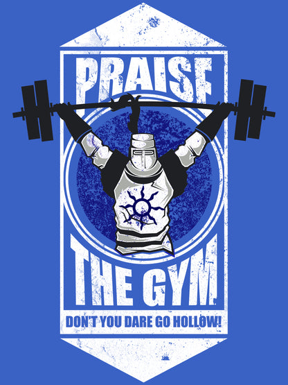 Praise The Gym Men's Blue T-Shirt
