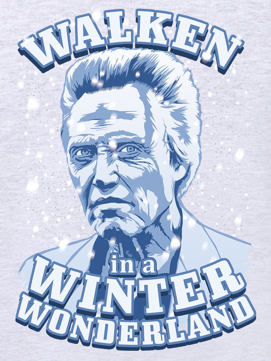 Walken In A Winter Wonderland Men's Grey Christmas Jumper