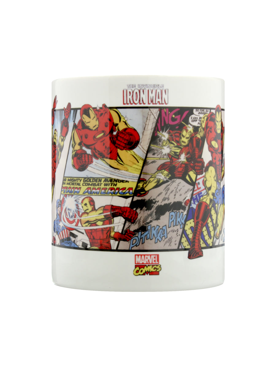 Marvel Retro Iron Man Panels Mug