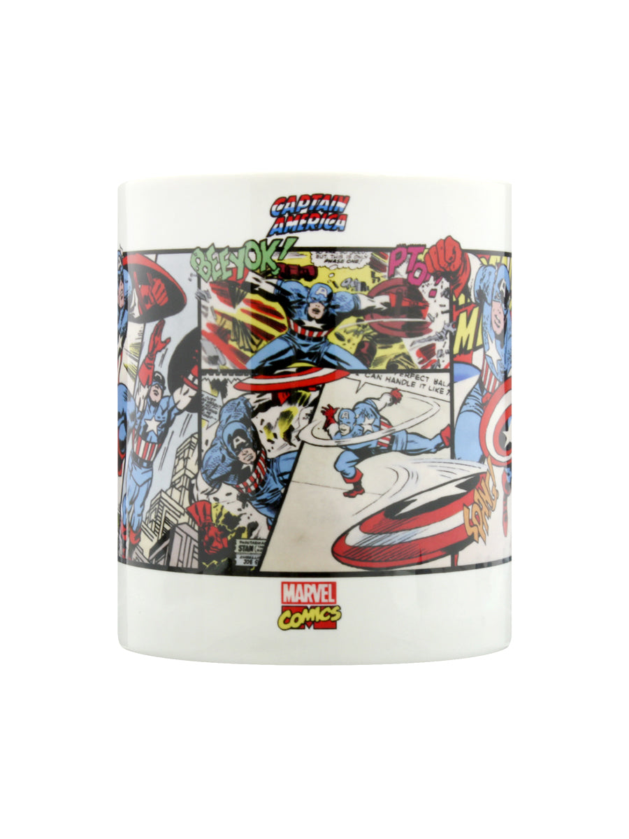 Marvel Retro Captain America Panels Mug