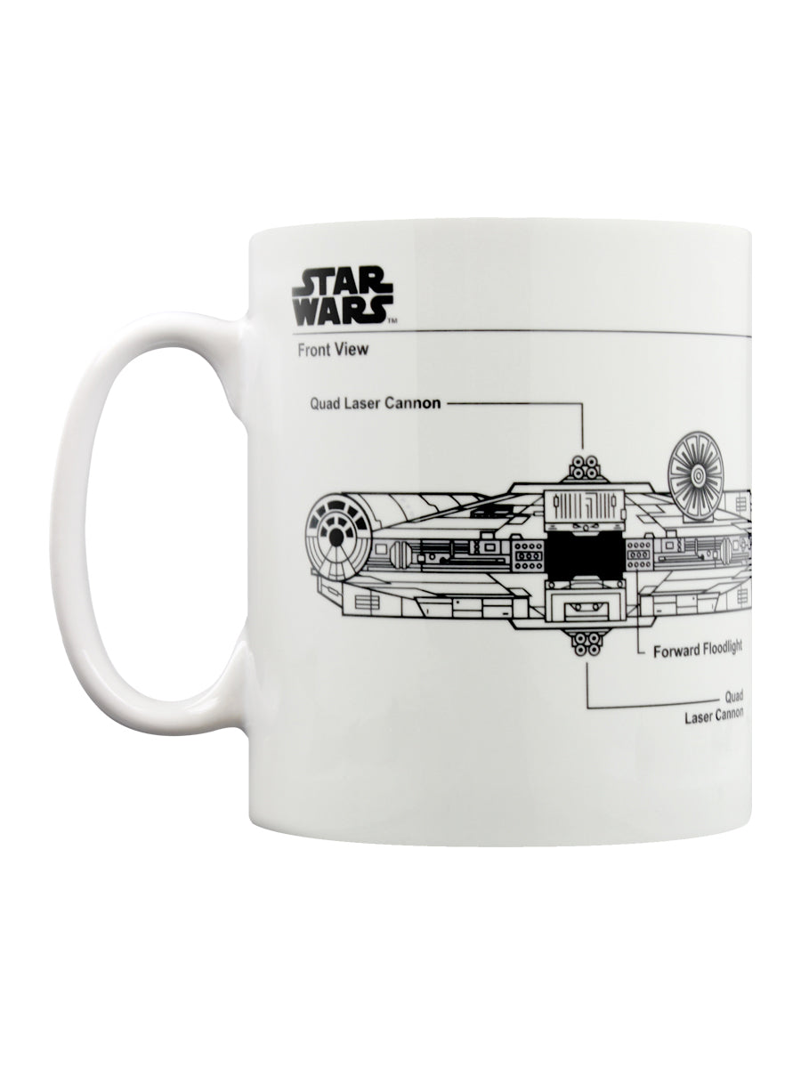 Star Wars Millennium Falcon Sketch Mug