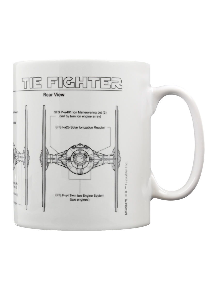 Star Wars Tie Fighter Sketch Mug