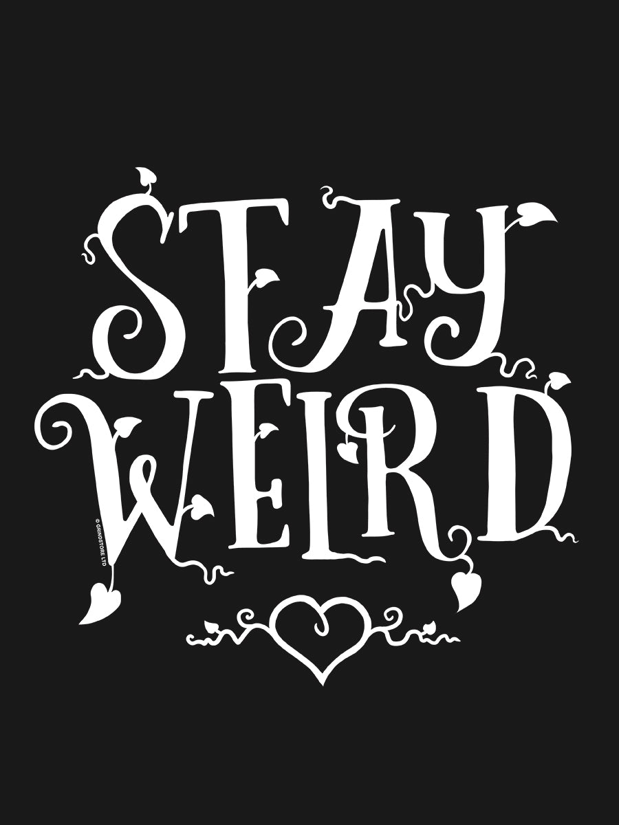 Stay Weird Ladies Black Floaty Tank