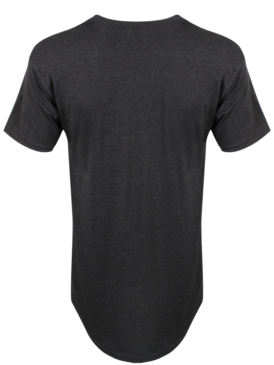 Men's Dark Heather Grey Long Body Urban Tee T-shirt