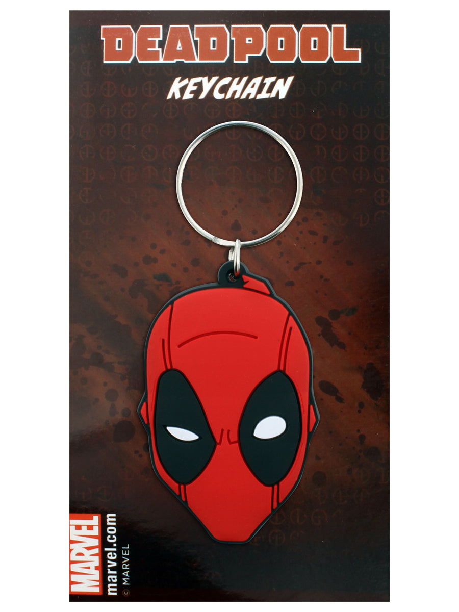 Deadpool Face Keyring