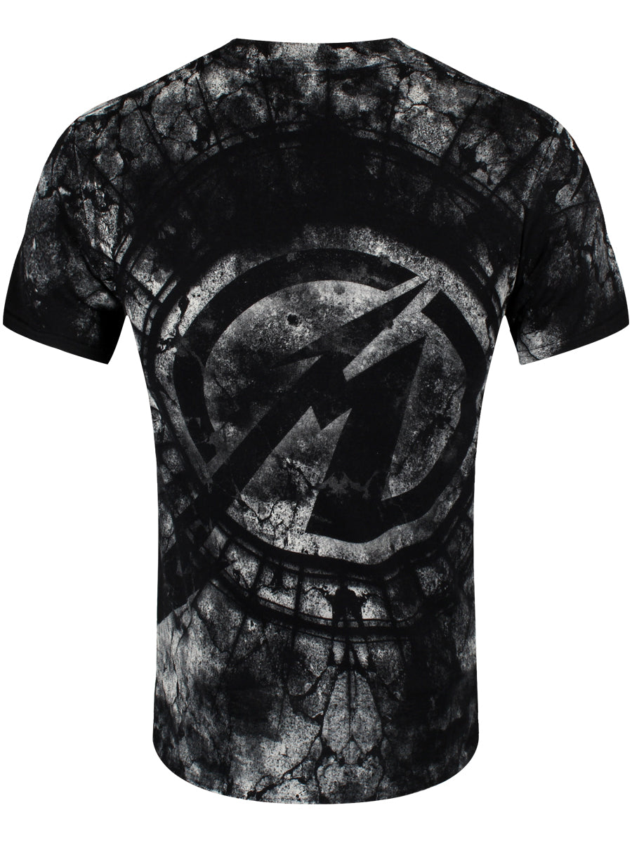 Metallica Stone Justice Men's All Over Print Black T-Shirt