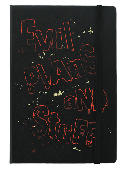 Evil Plans And Stuff A5 Hard Cover Notebook
