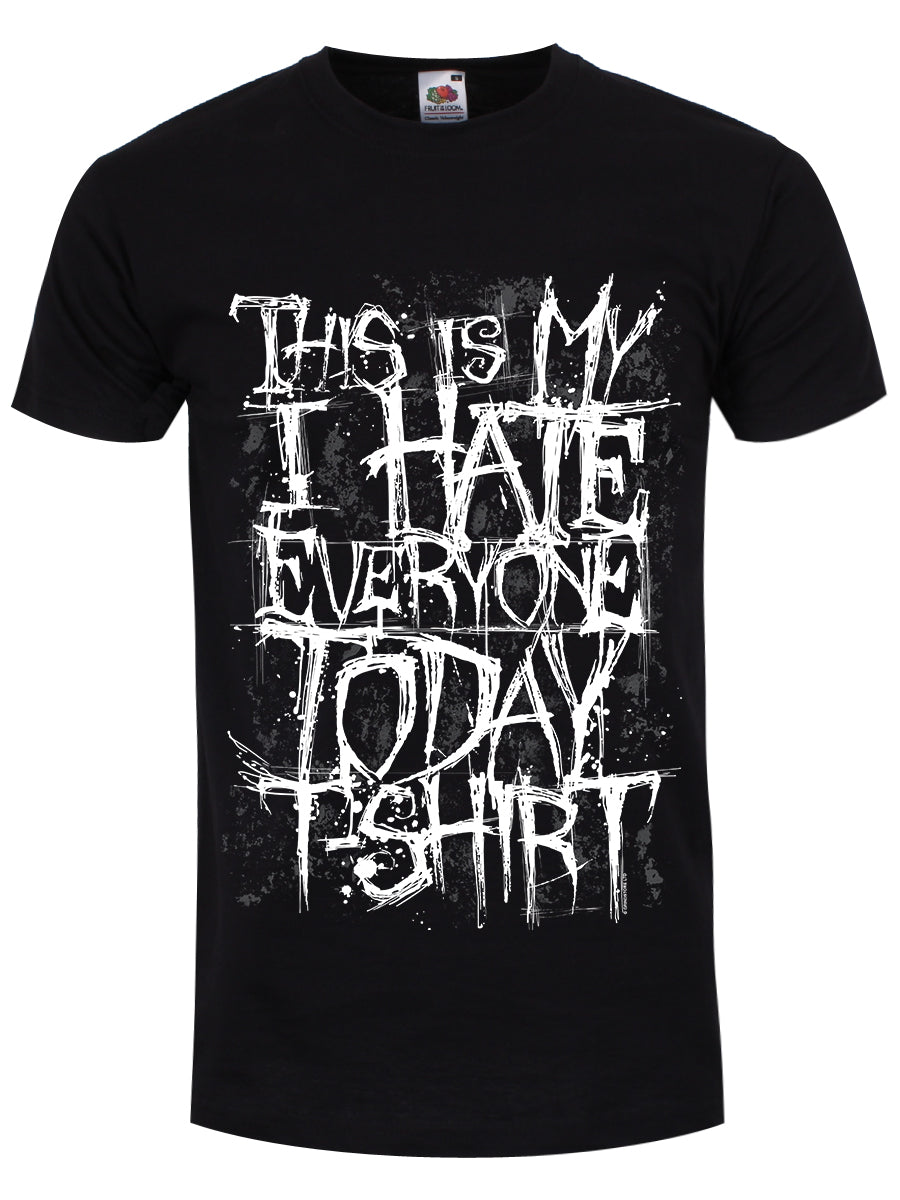 This Is My I Hate Everyone Today Men's Black T-Shirt