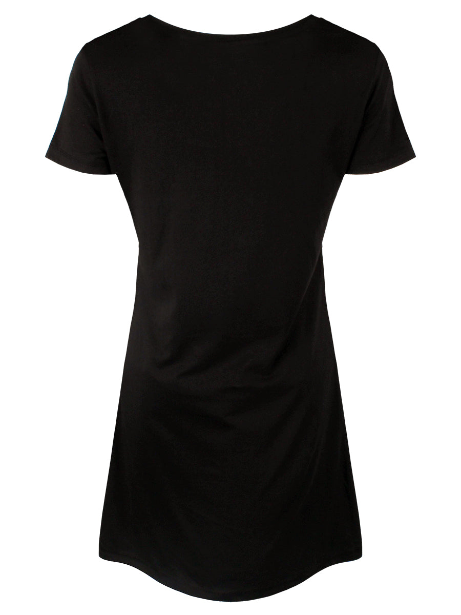 Up Yours Ladies Black T-Shirt Dress