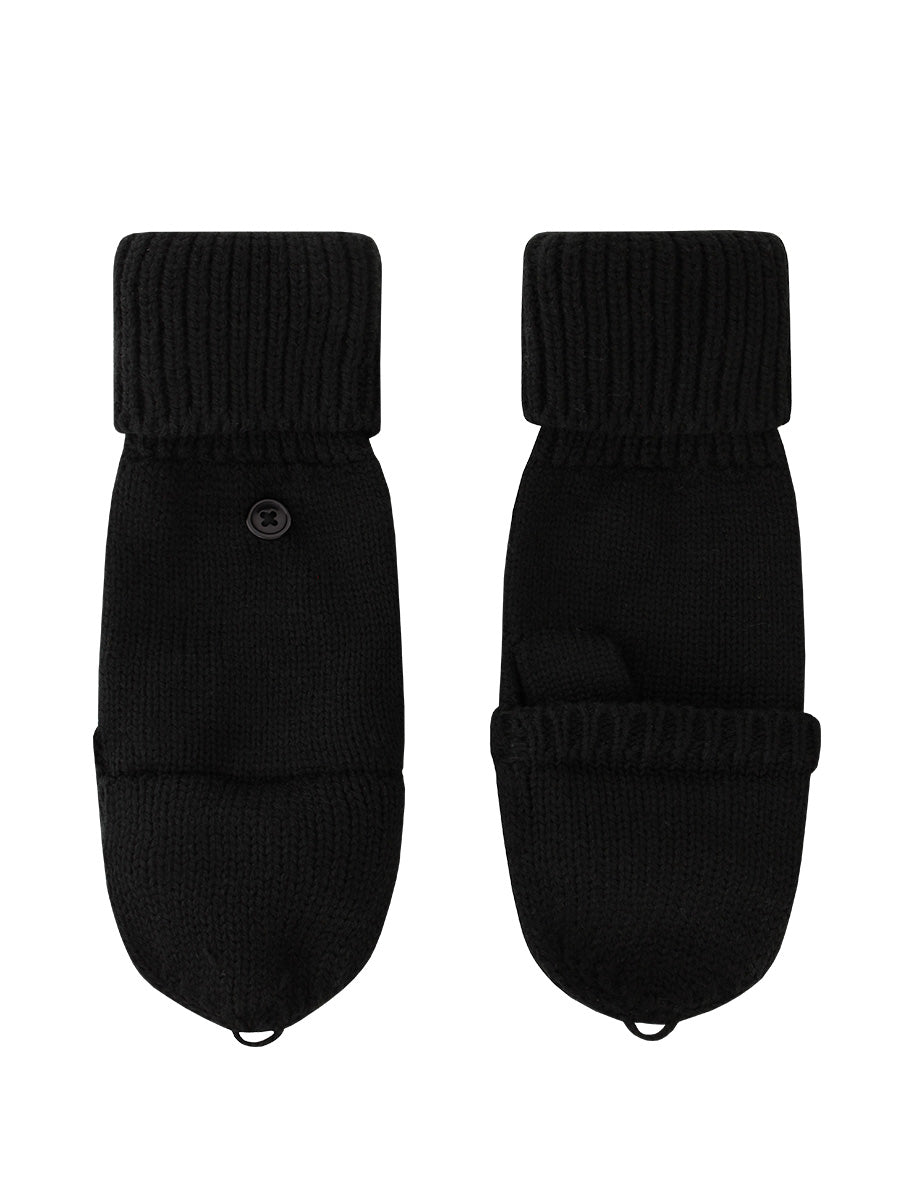 Black Fliptop Gloves