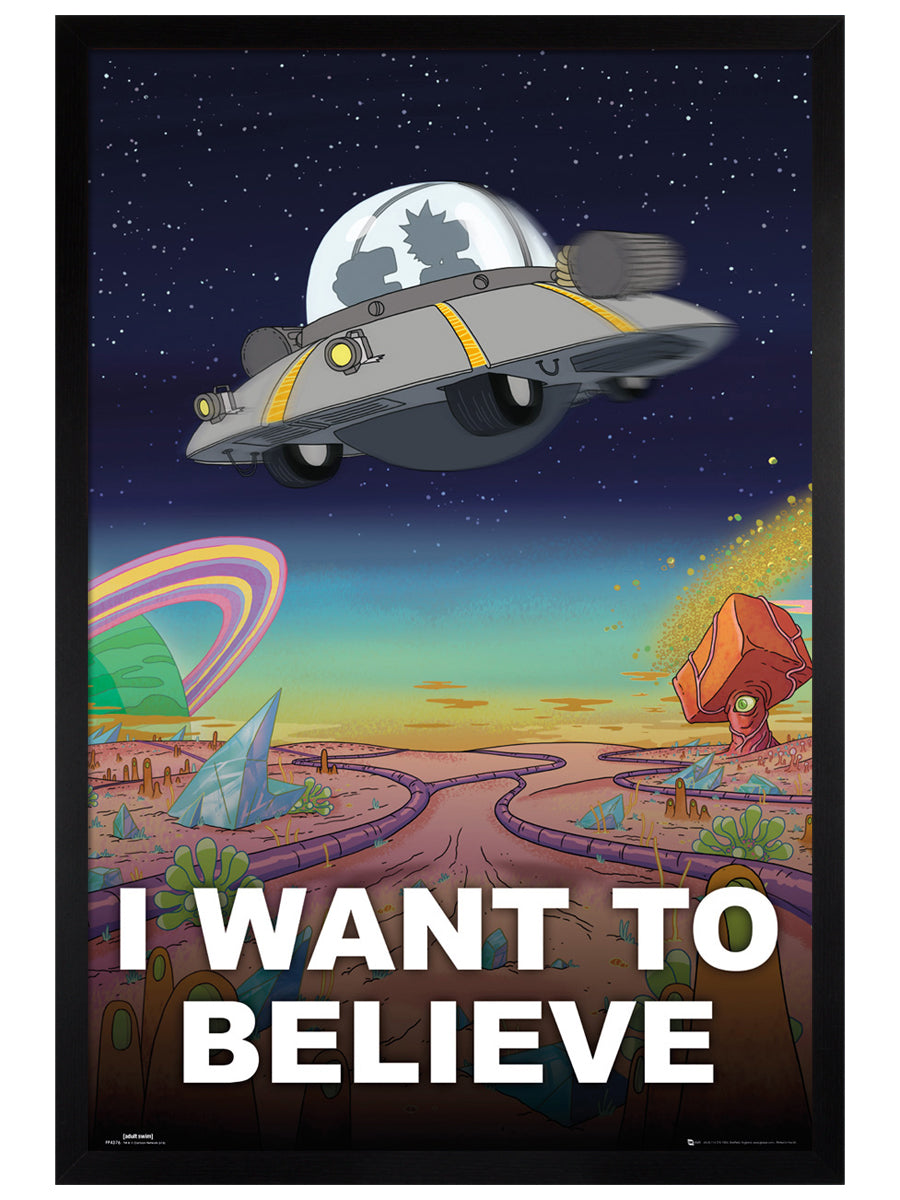 Rick And Morty I Want To Believe Maxi Poster