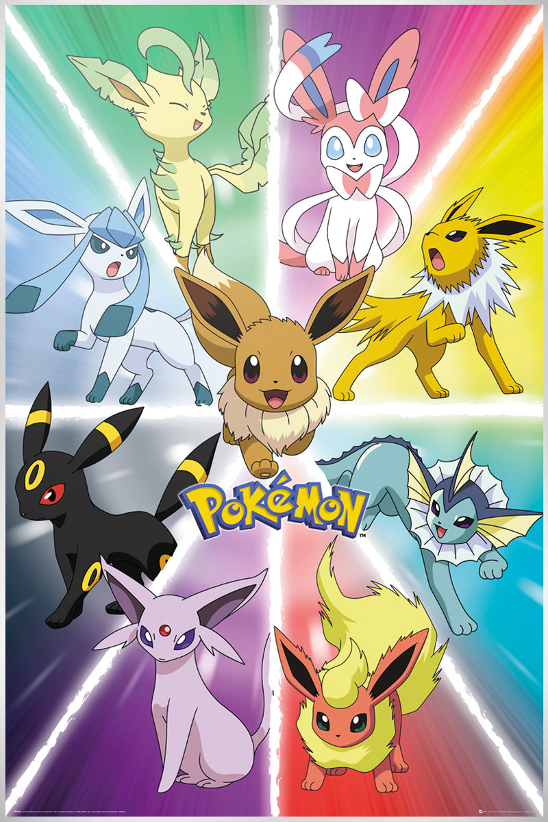 Pokemon Eevee Evolution Poster