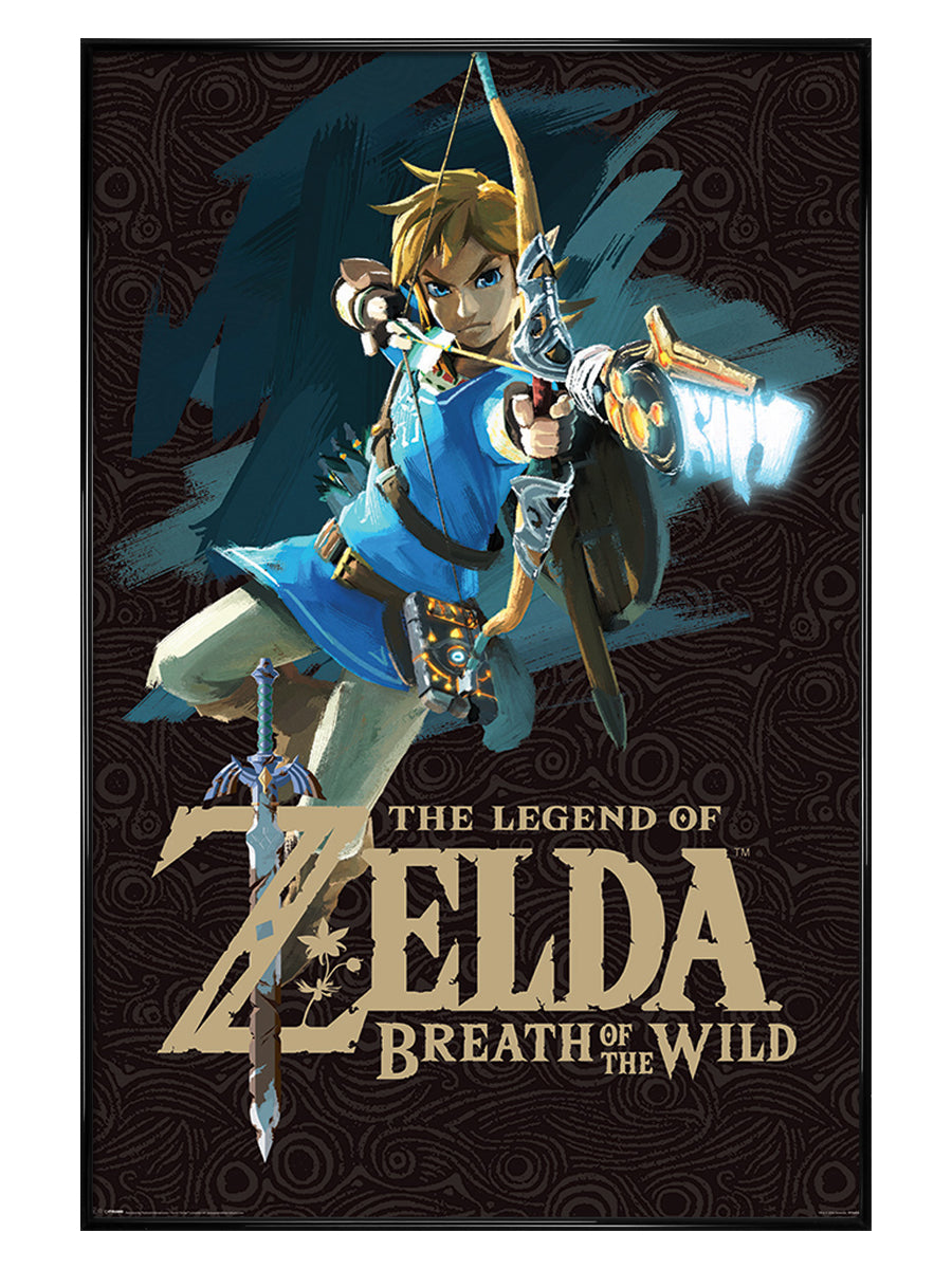 Zelda Breath of the Wild Game Cover Poster