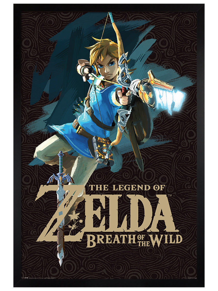 Zelda Breath of the Wild Game Cover Poster