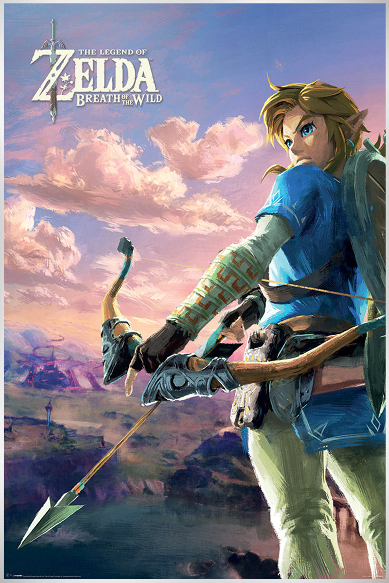 Zelda Breath of the Wild Hyrule Landscape Maxi Poster