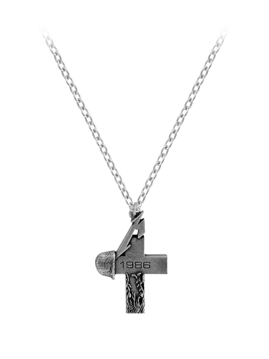 Alchemy Rocks Metallica Master Of Puppets 1986 Cross Pendant