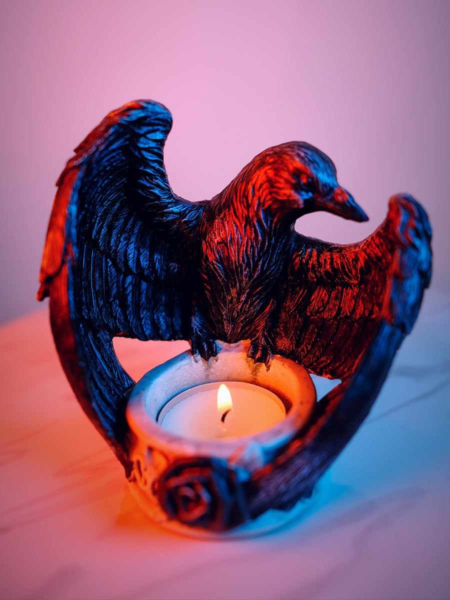 Alchemy Raven's Ward Tea Light Holder