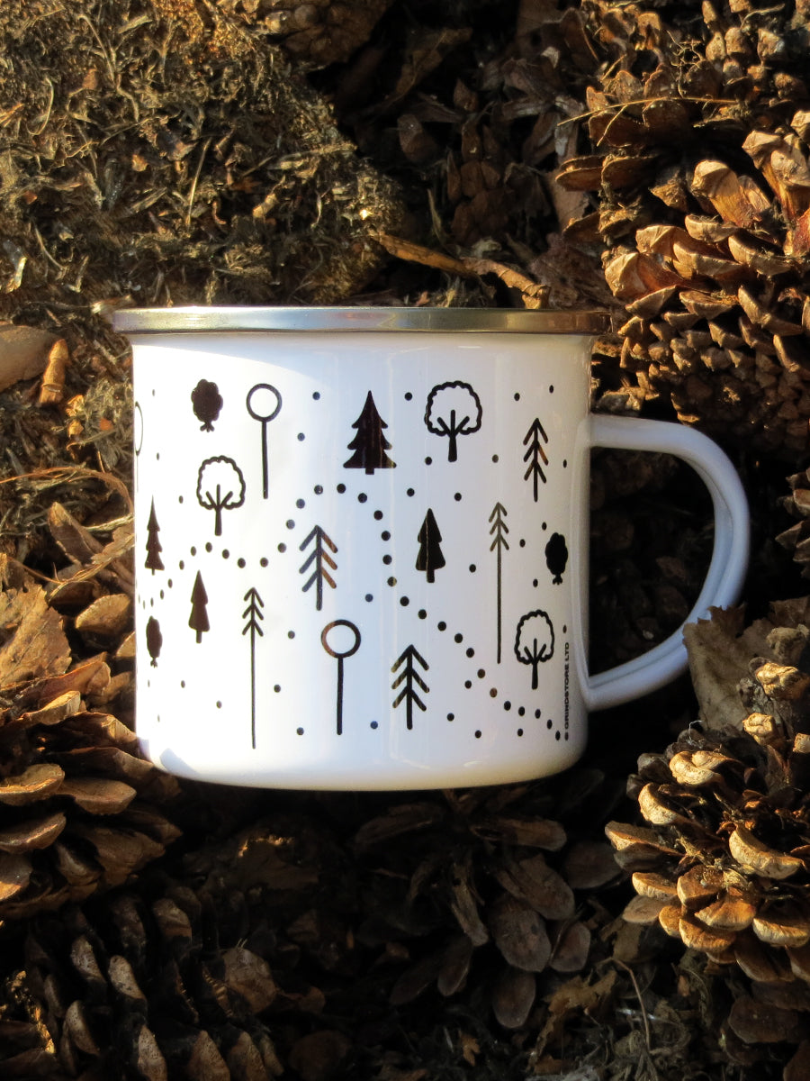 Forest Trail Enamel Mug