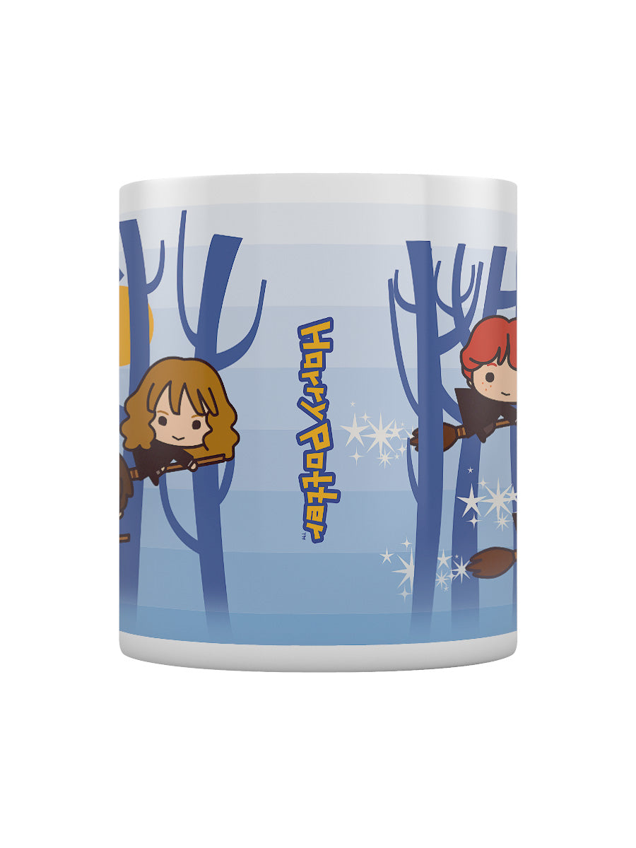 Harry Potter Kawaii Harry Ron Hermione Flying Mug