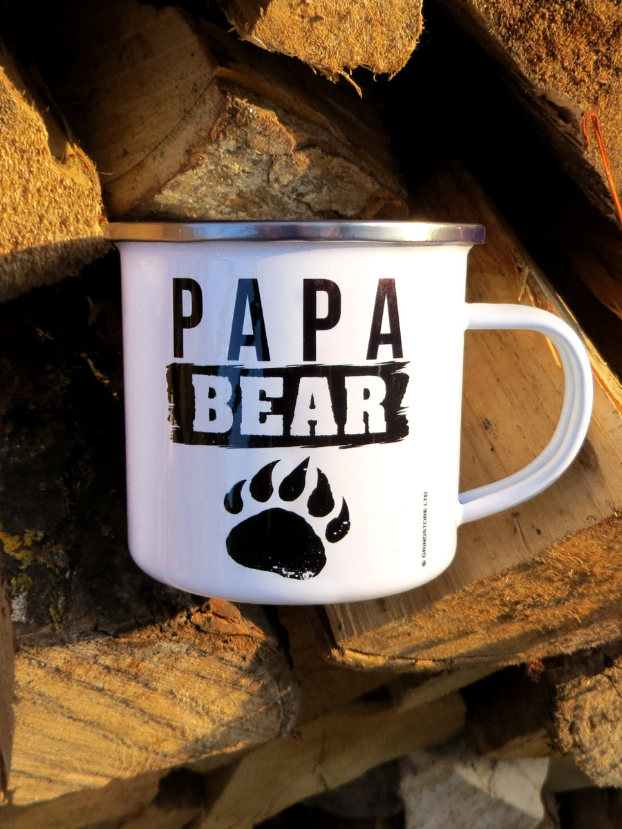 Papa Bear Enamel Mug