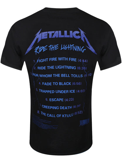 Metallica Ride The Lightning Tracks Men's Black T-Shirt