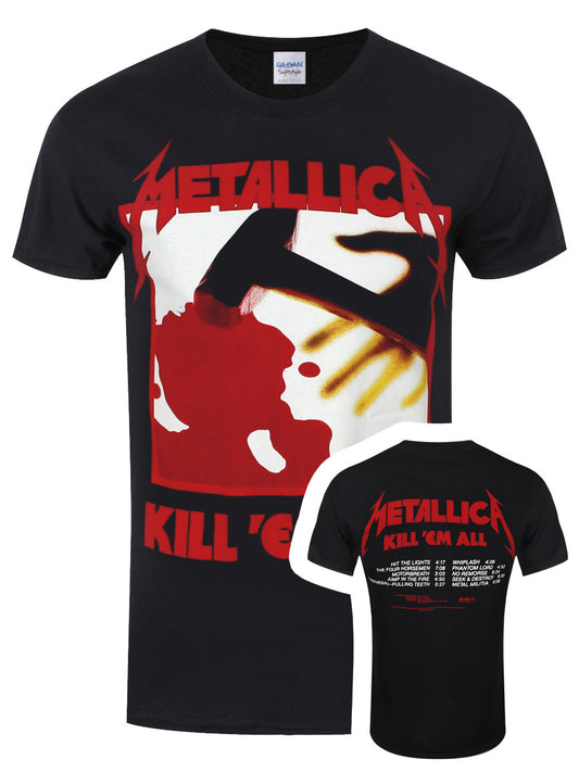 Metallica Kill 'Em All Tracks Men's Black T-Shirt