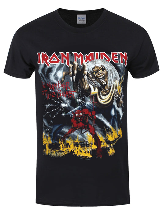 Iron Maiden Number Of The Beast Men's Black T-Shirt