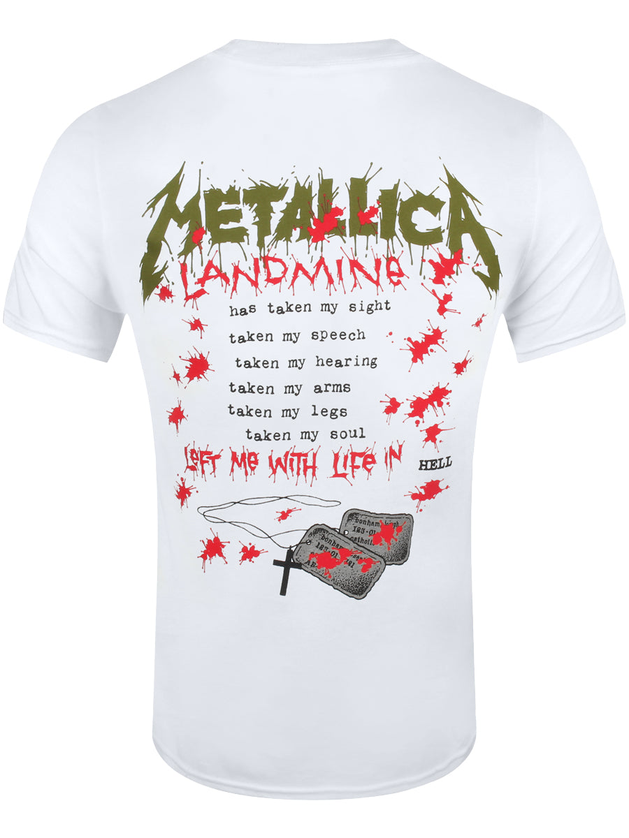 Metallica One Landmine Men's White T-Shirt