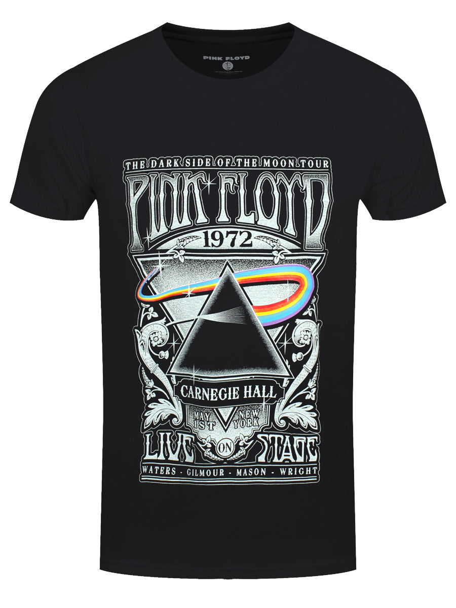 Pink Floyd Carnegie Hall Poster Men's Black T-Shirt