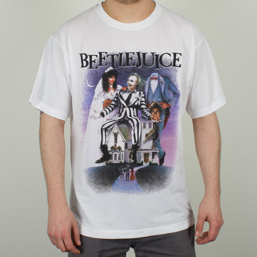 Beetlejuice Poster Men's White T-Shirt