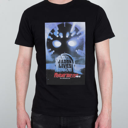 Friday the 13th Part VI Jason Lives Men's Black T-Shirt