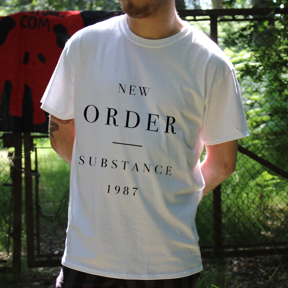 New Order Substance Men's White T-Shirt