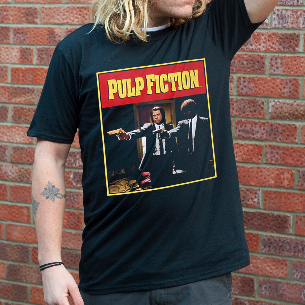 Pulp Fiction Group Men's Black T-Shirt