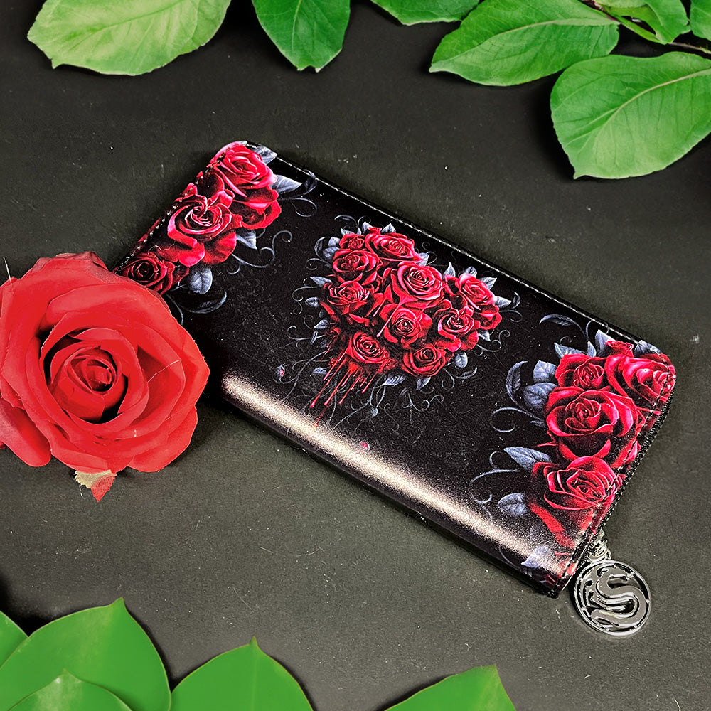 Spiral Bleeding Heart Clutch Bag