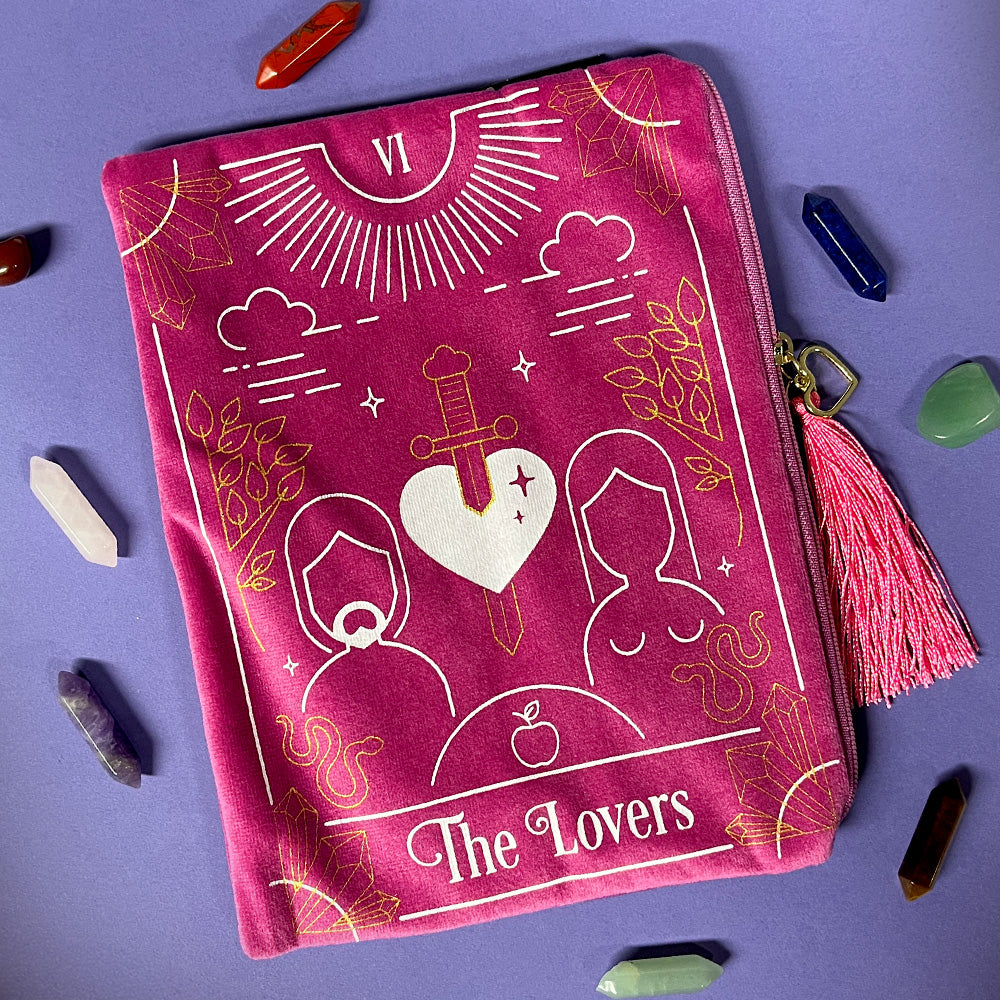 The Lovers Tarot Card Zippered Bag