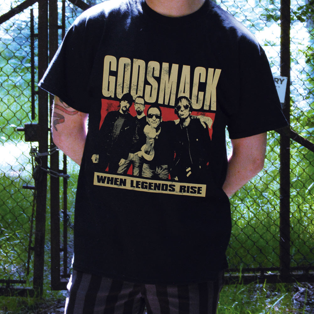 Godsmack Legends Photo Men's Black T-Shirt