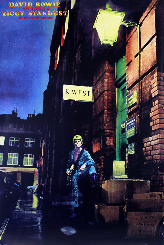 David Bowie Ziggy Stardust Album Cover Poster