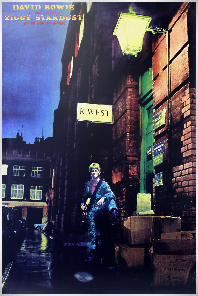 David Bowie Ziggy Stardust Album Cover Poster