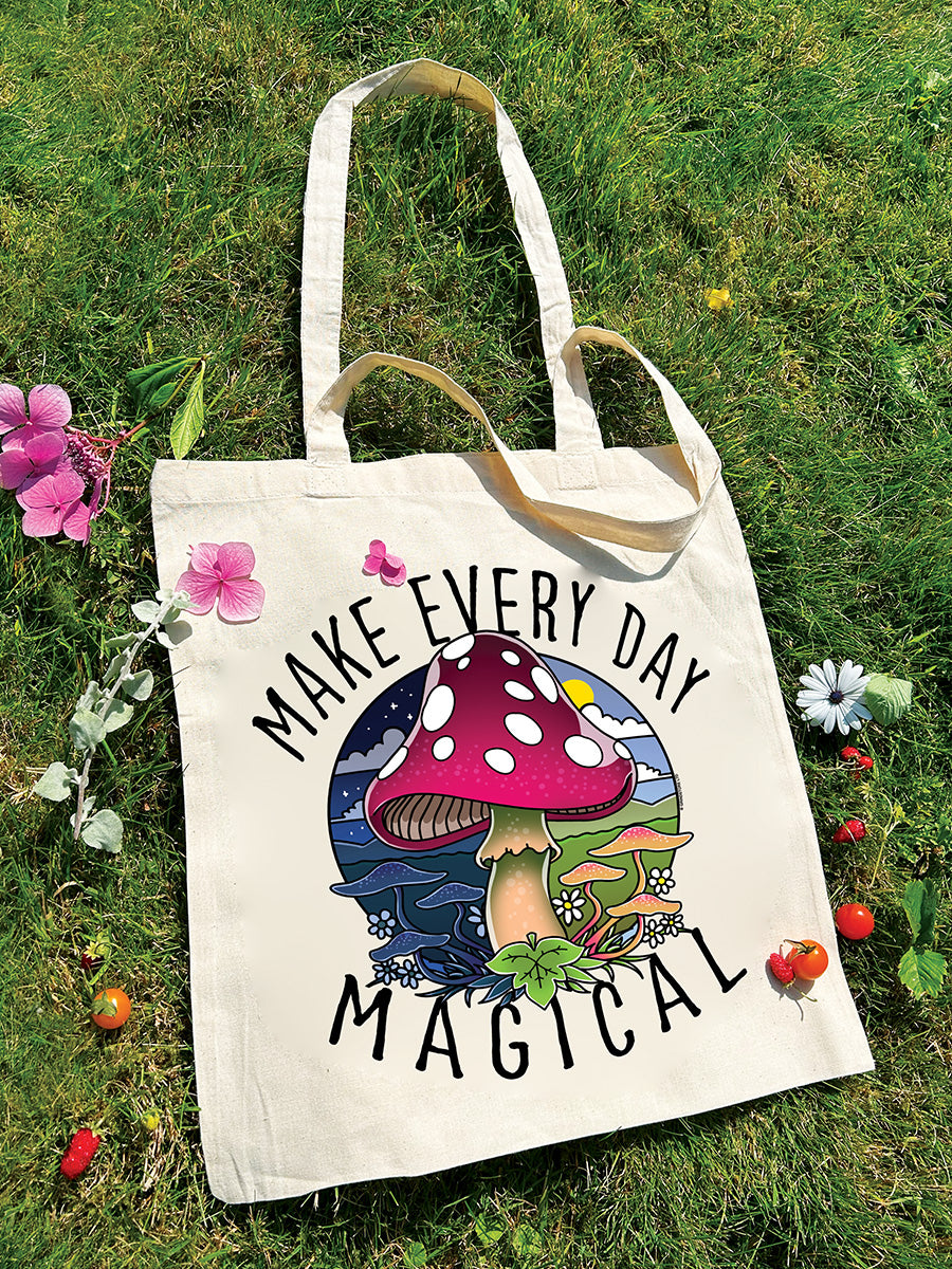 Make Every Day Magical Cream Tote Bag