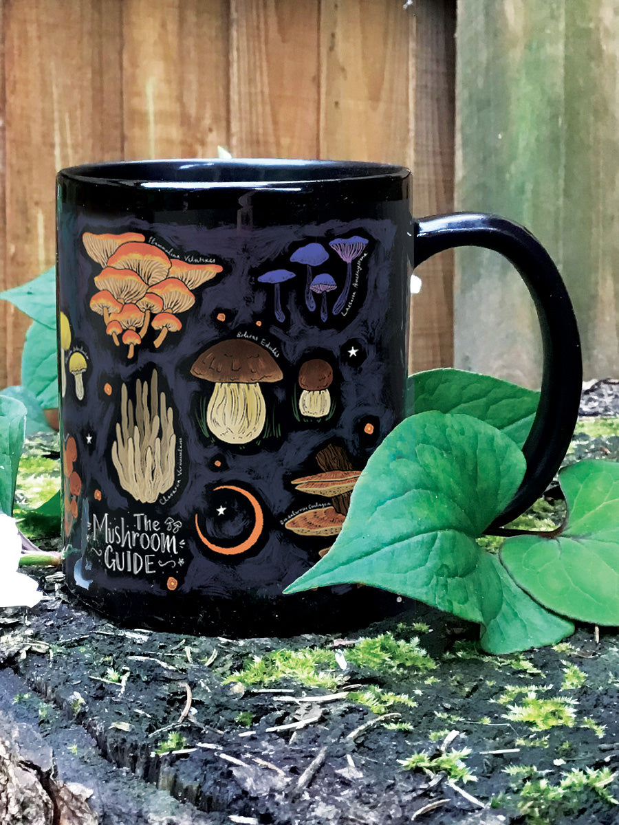 The Mushroom Guide Black Mug