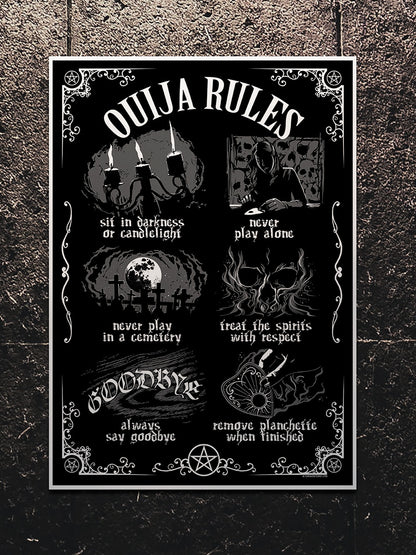 Ouija Board Rules Mini Poster