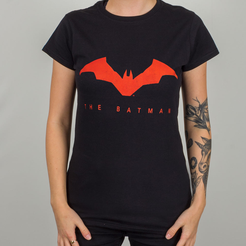 The Batman Bat Logo Ladies Black T-Shirt