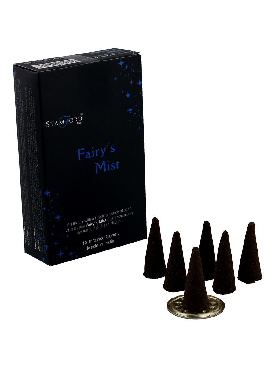 Stamford Black Incense Cones - Fairy's Mist