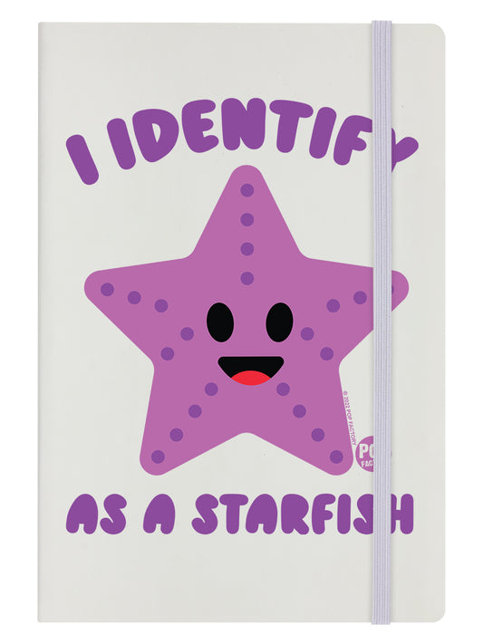 Pop Factory I Identify As A Starfish Cream A5 Hard Cover Notebook