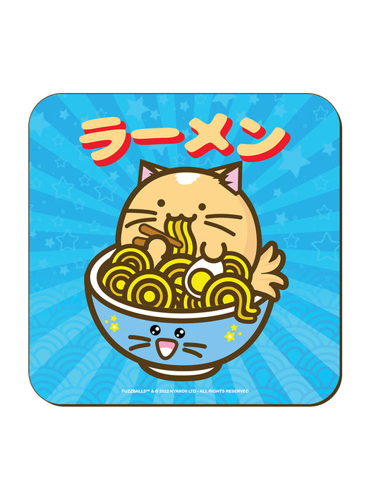 Fuzzballs Ramen Cat Coaster