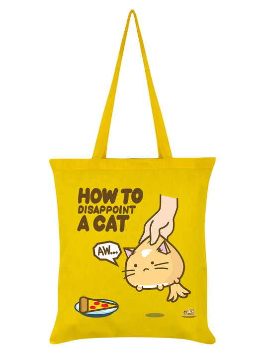 Fuzzballs How To Disappoint A Cat Yellow Tote Bag