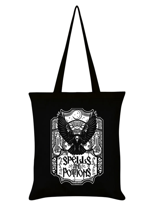 Spells and Potions Black Tote Bag