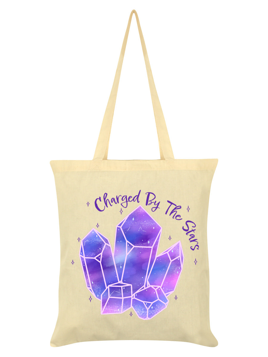 Charged By The Stars Cream Tote Bag